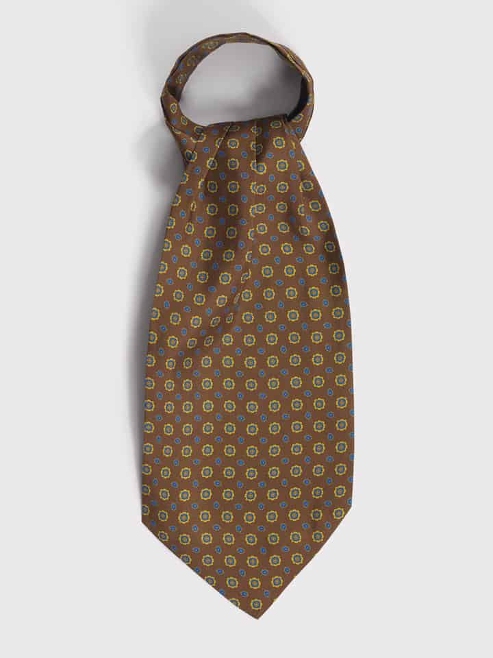 Brown Foulard Cravat